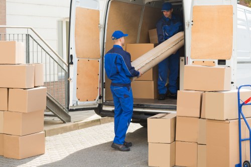 Removal team handling a home move in Worcester Park