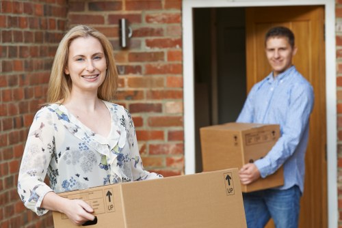 Commercial moving team planning a business relocation in Worcester Park