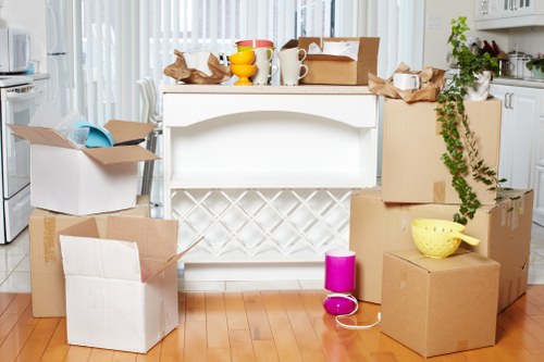 Furniture and fragile items prepared for removals service