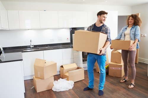 Careful transport of household items by a local moving team