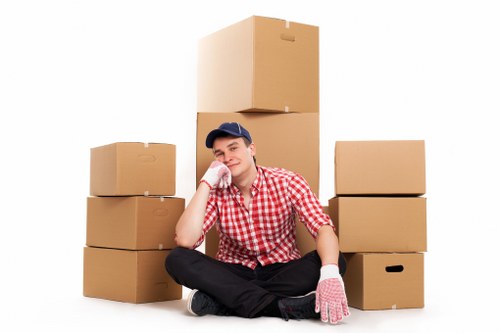 Business move checklist and moving materials for a Worcester Park company